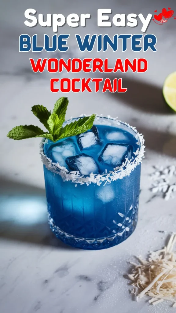 Blue Winter Wonderland Cocktail