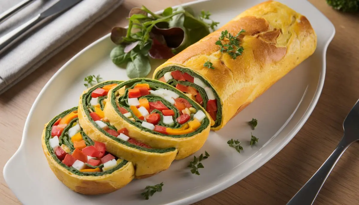 Veggie Omelette Roll