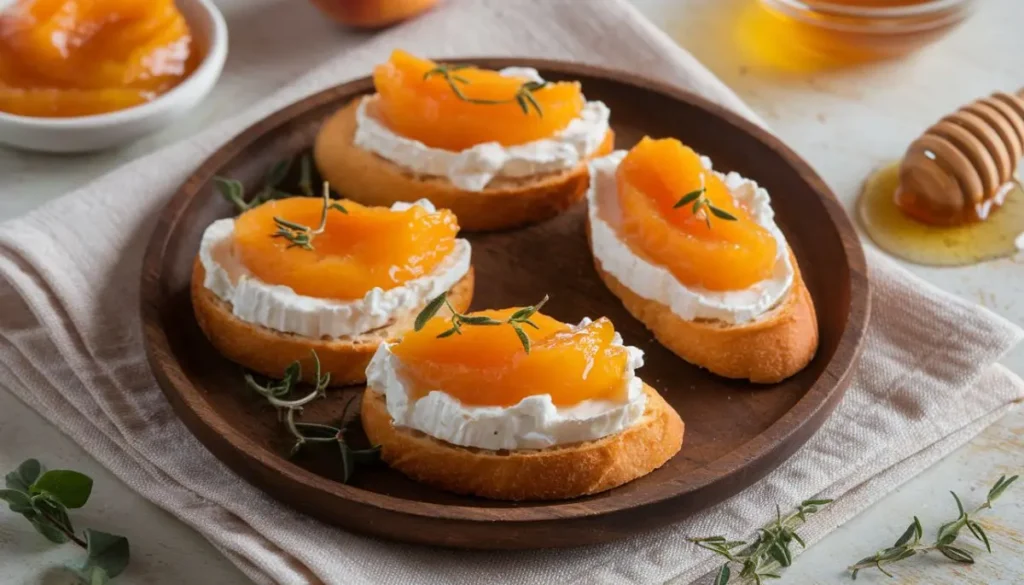 Goat Cheese and Apricot Crostini