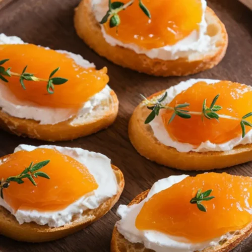 Goat Cheese and Apricot Crostini