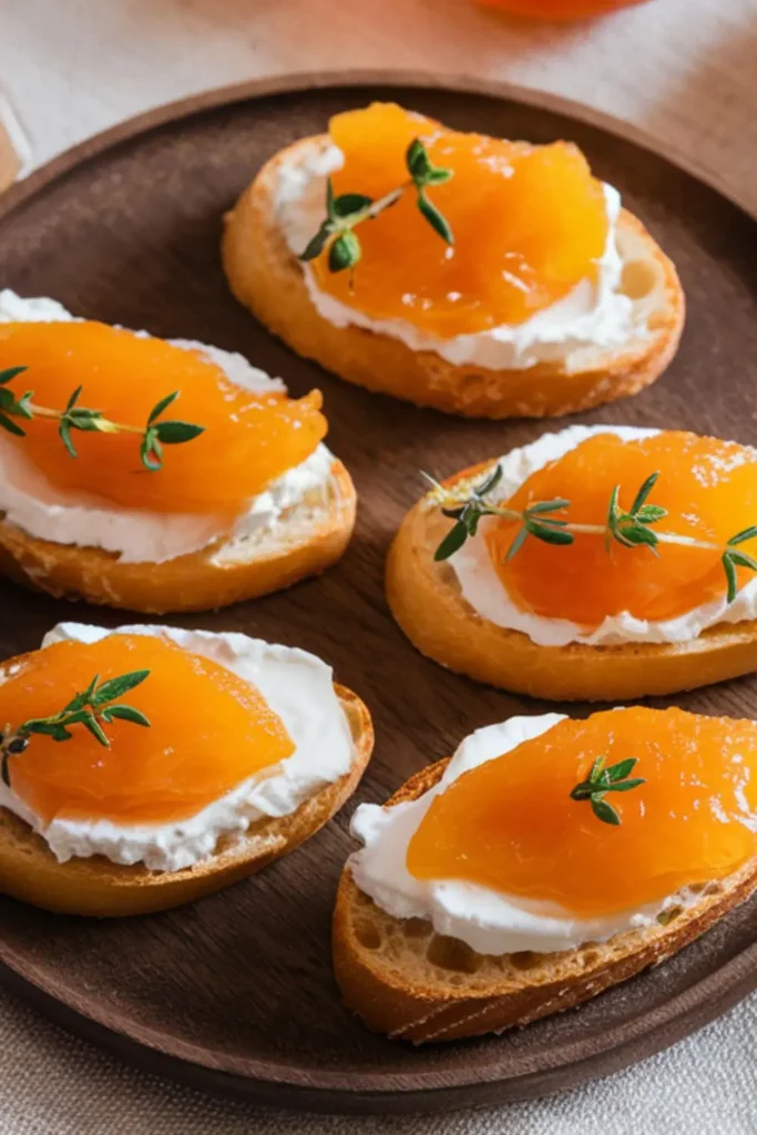 Goat Cheese and Apricot Crostini