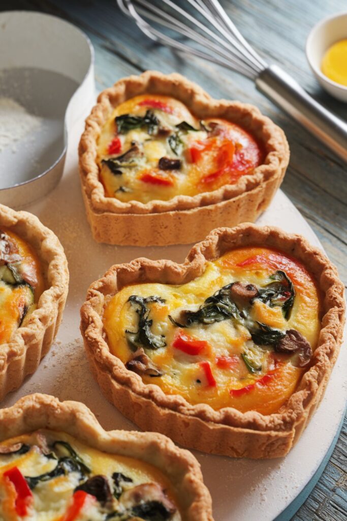 Heart-Shaped Mini Quiches: A Step-by-Step Guide