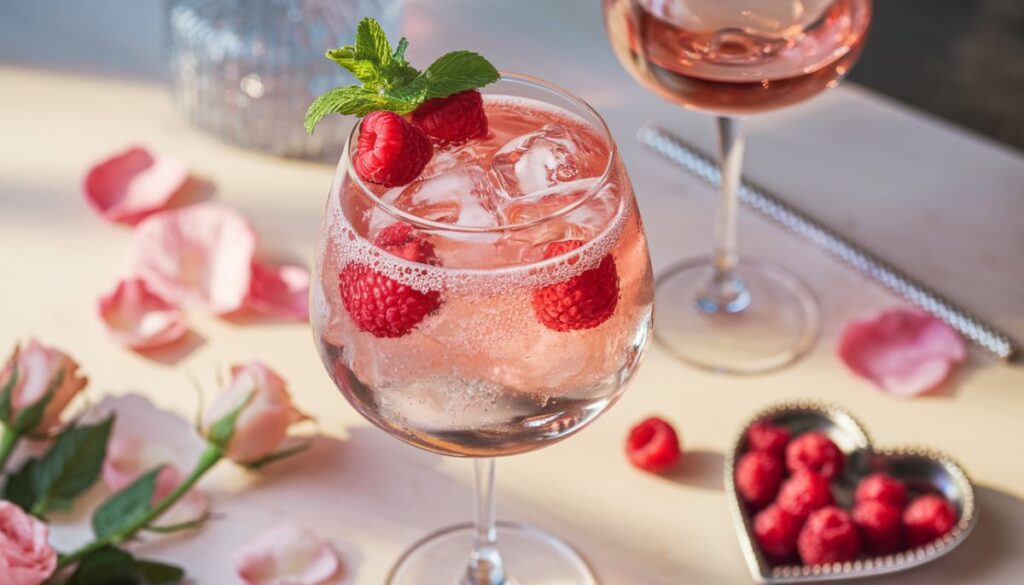 Raspberry Rosé Spritzer