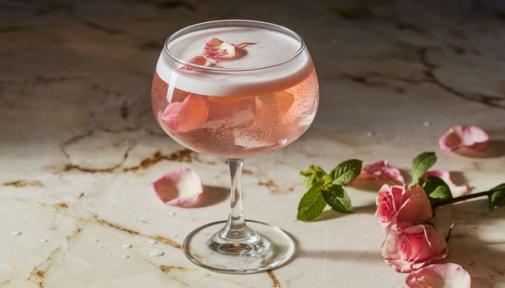 Rose Petal Gin Fizz