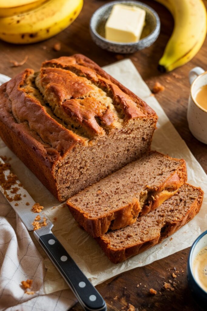 Simple Moist Banana Bread Recipe, Easy And Delicious