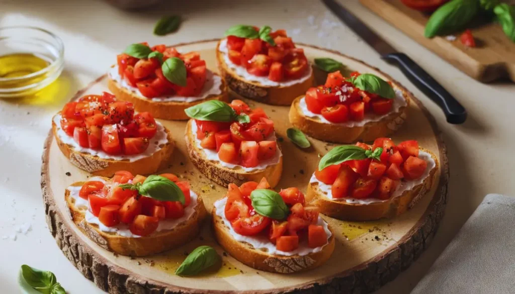 Tomato Basil Crostini