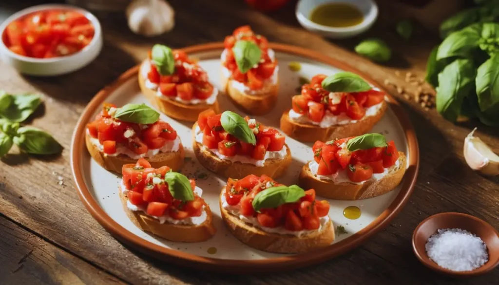 Tomato Basil Crostini