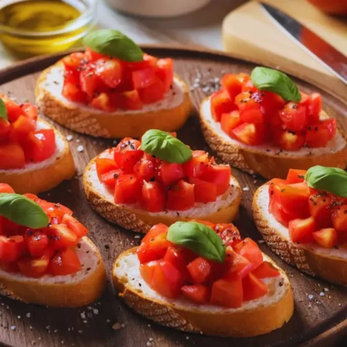 Tomato Basil Crostini