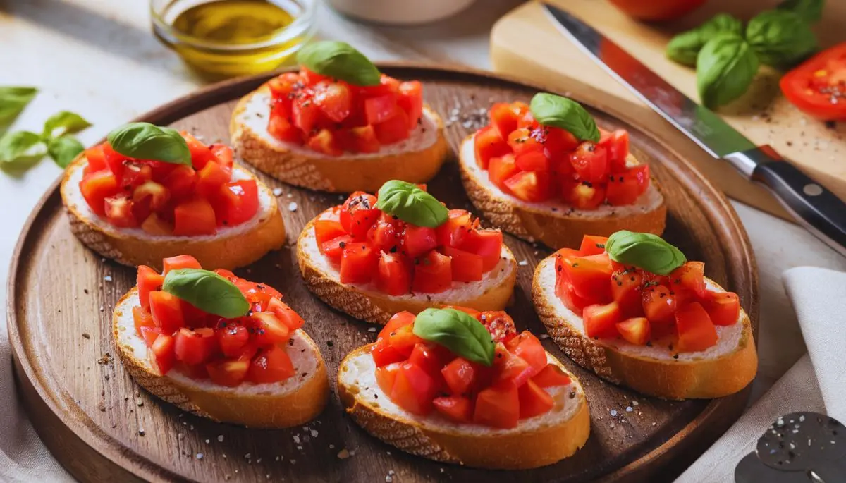 Tomato Basil Crostini